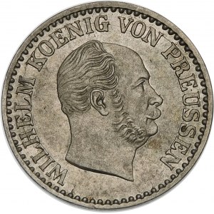 Německo, Prusko - Vilém I. (1861-1888), 1 stříbrný haléř 1871/A, Berlín