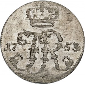 Německo, Prusko - Fridrich II (1740-1786), 1/24 tolaru 1753 A, Berlín