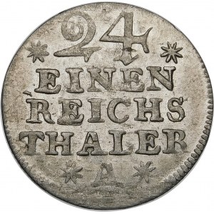 Německo, Prusko - Fridrich II (1740-1786), 1/24 tolaru 1753 A, Berlín