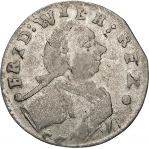 Německo, Prusko - Fridrich Vilém I. (1713-1740), šestipence 1719 CG, Königsberg - vzácné
