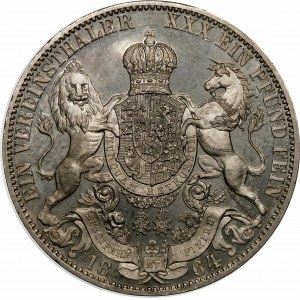 Nemecko, Hannover - George V (1851-1866), Thaler 1864 B, Hannover