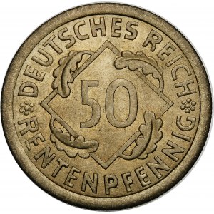 Německo, Výmarská republika (1918-1933), 50 rentenfenig 1923 D, Mnichov