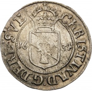 Sweden, Christina (1632-1654), 1 öre 1634, Stockholm