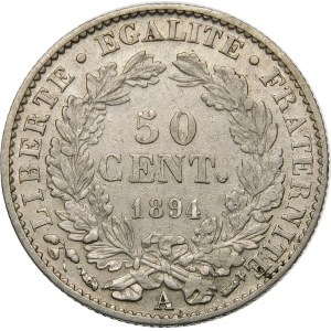 Frankreich, Dritte Republik (1870 - 1941), 50 Centimes 1894