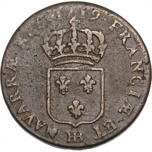 Francja, Ludwik XV Ukochany (1715–1774), sol 1719 S, Strasbourg