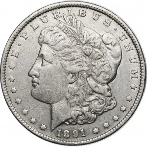 USA, 1 dolár 1891, Morgan Dollar