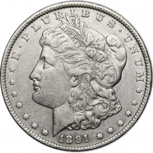 USA, $1 1891, Morgan Dollar