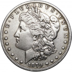 USA, 1 dolar 1879, Morganův dolar
