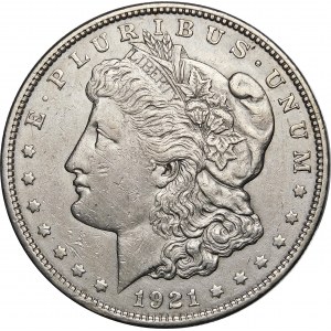 USA, 1 dolár 1921, Morgan Dollar