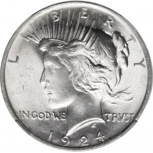 USA, 1 dolar 1924, Mírový dolar