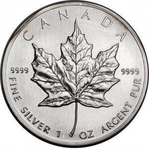 Kanada, $5 1988 Maple Leaf