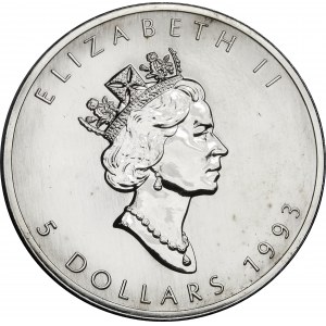 Canada, $5 1993 Maple Leaf