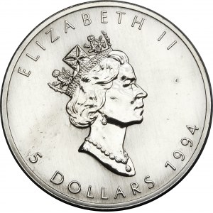 Kanada, 5 dolarów 1994 Liść Klonu