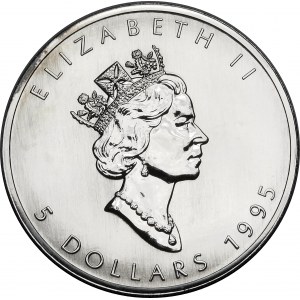 Kanada, 5 dolarów 1995 Liść Klonu