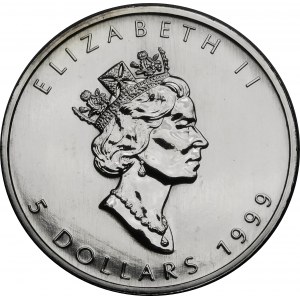 Kanada, 5 USD 1999 Javorový list