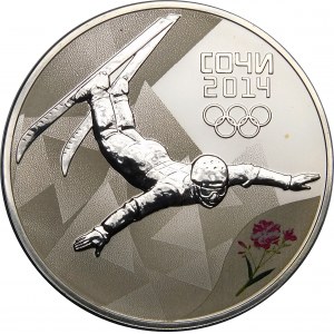 Rusko, 3 rublů 2014, XXII. zimní olympijské hry, Soči 2014 - volný styl