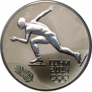 Rosja, 3 ruble 2014, XXII Zimowe Igrzyska Olimpijskie, Soczi 2014 - łyżwiarstwo szybkie