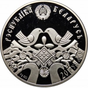Belarus, 20 rubles 2006, Family traditions of the Slavs - marriage
