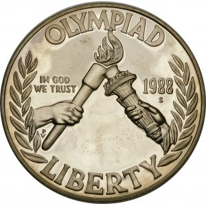 USA, 1 dolár 1988, Hry XXIV. olympiády Soul 1988