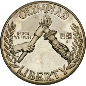 USA, 1 dolar 1988, Hry XXIV. olympiády Soul 1988