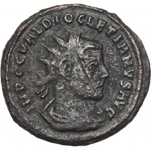 Roman Empire, Diocletian, Antoninianus, bronze 296 AD