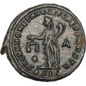 Cesarstwo Rzymskie, Diocletian, Folis, brąz 303 AD