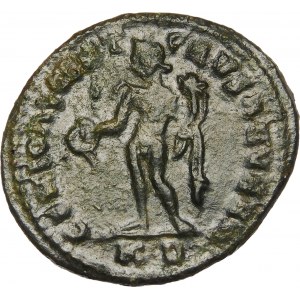 Roman Empire, Constantius I Chlorus with Emperor Maximianus I, Folis, silver 297-299 AD