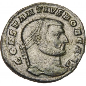 Cesarstwo Rzymskie, Constantius I Chlorus, Folis, brąz 302-303 AD