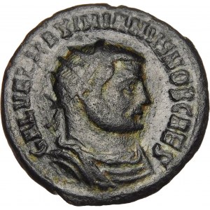 Römisches Reich, Galerius Maximianus II. mit Kaiser Maximianus I., Antoninianus, Bronze 296 n. Chr.