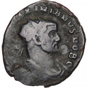 Roman Empire, Galerius Maximianus II with Emperor Maximianus I, Antoninianus, bronze 297-298 AD