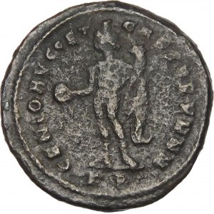 Römisches Reich, Galerius Maximianus II. mit Kaiser Maximianus I., Folis, Bronze 297-298 n. Chr.