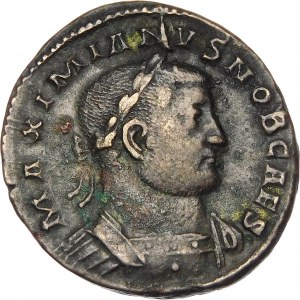 Cesarstwo Rzymskie, Galerius Maximianus II, Folis, brąz 302-303 AD