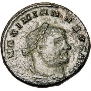 Roman Empire, Galerius Maximianus II , Folis, bronze 301 AD