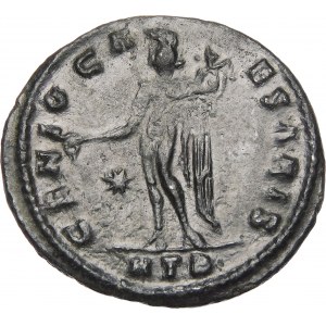 Roman Empire, Maximinus II Daza with Galerius Maximianus II, Folis, bronze 307-306 AD