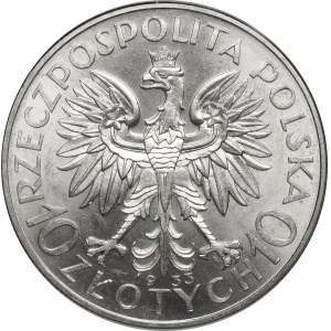 10 złotych Głowa Kobiety 1933