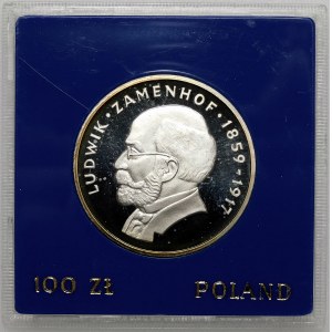 100 zlotých Ludwik Zamenhof 1979