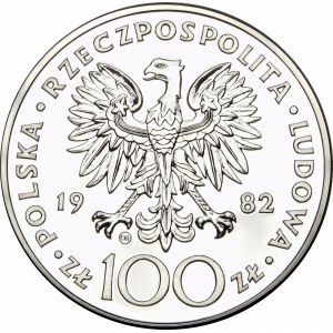 100 zlatých Ján Pavol II 1982