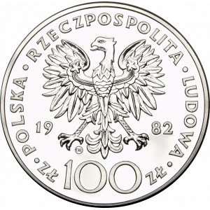 100 złotych Jan Paweł II 1982