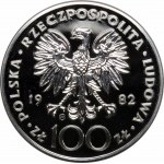 100 zlatých Jan Pavel II. 1982