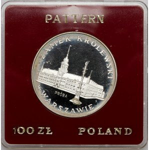 Próba 100 złotych Zamek Królewski w Warszawie 1975