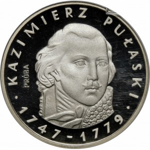 Vzorek 100 zlatých Casimir Pulaski 1976