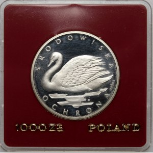 Sample of 1000 gold Swan 1984