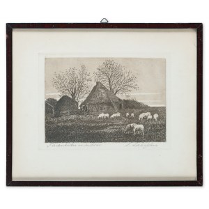 Laboschin Siegfried (1868-1929), Szałasy rybackie nad Odrą, ok. 1910