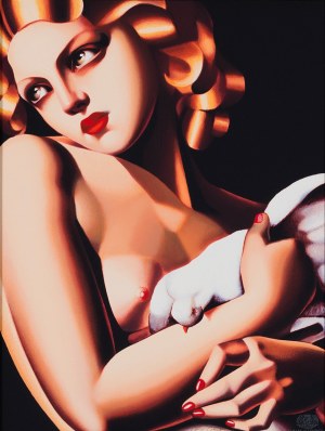 Tamara Łempicka, Kobieta z gołębiem, 1931 / 1994/95