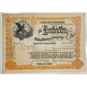 United States Colorado Isabella Gold Mining Company Share 500 Shares 1898