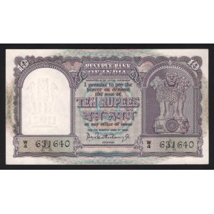 India 10 Rupees 1962