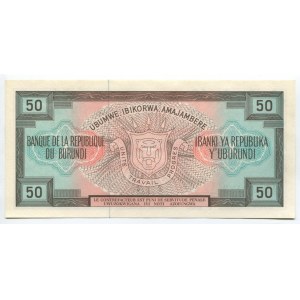 Burundi 50 Francs 1977