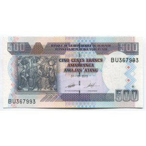 Burundi 500 Francs 2013