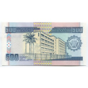 Burundi 500 Francs 2013