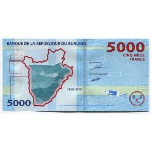 Burundi 5000 Francs 2015